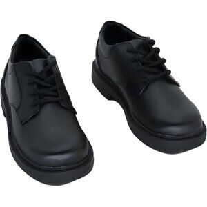 Academie Gear Scholar Leather School Shoes for Boys - Black Size 9.5